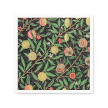 PAPIER NAPKIN : WILLIAM MORRIS : POMEGRANATE