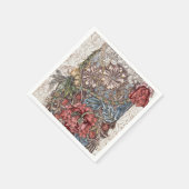 PAPIER NAPKIN : WILLIAM MORRIS : WILLIP TULIP SERVIETTE (Ecke)