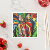 Papier Napkins, Afrikanische Frauenparrots Serviette (Beispiel)