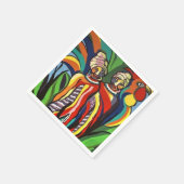 Papier Napkins, Afrikanische Frauenparrots Serviette (Ecke)