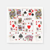 Papier Napkins, Ass spielen Karten Serviette (Vorderseite)