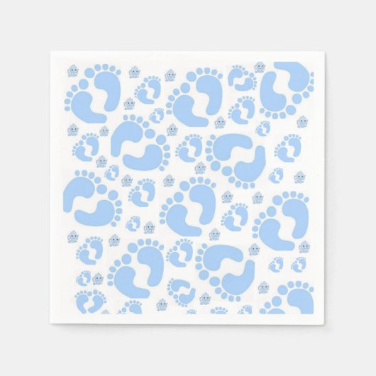 Papier Napkins, Baby Boy Feet Elephant Serviette (Vorderseite)