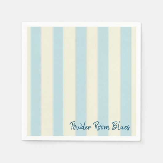 Papier Napkins, blaue Streifen Serviette (Vorderseite)