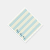 Papier Napkins, blaue Streifen Serviette (Ecke)