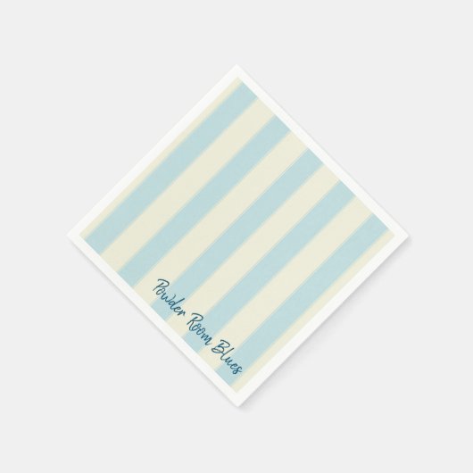 Papier Napkins, blaue Streifen Serviette (Ecke)