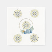 Papier Napkins, Blütenblumen Serviette (Vorderseite)