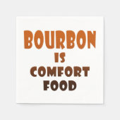 PAPIER NAPKINS - BOURBON ist Comfort Food Serviette (Vorderseite)