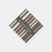 Papier Napkins, braun Serviette (Ecke)