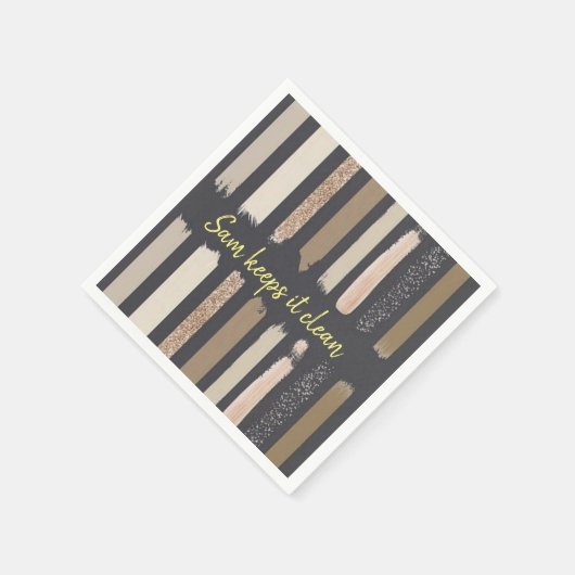 Papier Napkins, braun Serviette (Ecke)