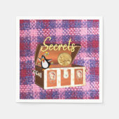 Papier Napkins, Brustpinguin Serviette (Vorderseite)
