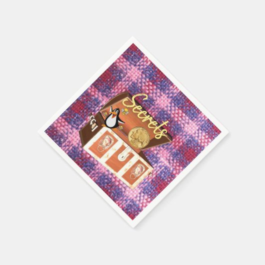 Papier Napkins, Brustpinguin Serviette (Ecke)