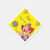 Papier Napkins, Clowns Serviette (Ecke)
