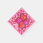 Papier Napkins, Cocktail Cocktail Serviette (Ecke)