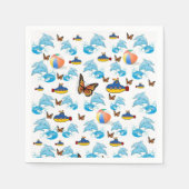 Papier Napkins, Delphine Serviette (Vorderseite)