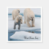 Papier Napkins, Eisbär Serviette (Vorderseite)