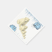 Papier Napkins, Eisbärenwolken Serviette (Ecke)