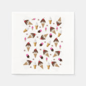Papier Napkins, Eiscreme Serviette (Vorderseite)