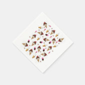 Papier Napkins, Eiscreme Serviette (Ecke)