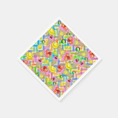 Papier Napkins, Erdbeereis, Sonnencreme Serviette (Ecke)