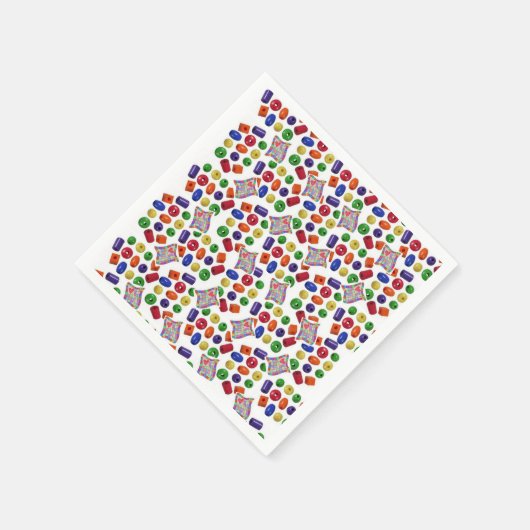 Papier Napkins, Farben Serviette (Ecke)