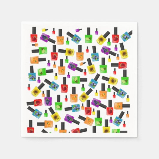 Papier Napkins, farbenfrohe Nagelpolin Serviette (Vorderseite)