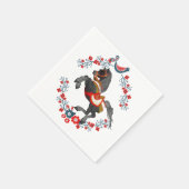 Papier Napkins, farbenfrohe Pferdeblüte Serviette (Ecke)