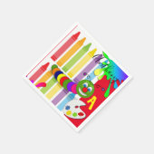 Papier Napkins, farbenfroher Paint-Wurm Serviette (Ecke)