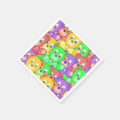 Papier Napkins, farbiger Teddybär Serviette (Ecke)