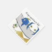 Papier Napkins, Fischerei Fischwürmer Sand Napkins Serviette (Ecke)