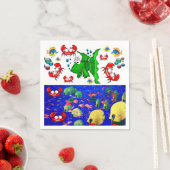 Papier Napkins, Fischkrebs Serviette (Beispiel)