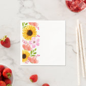 Papier Napkins-Floral Print Serviette (Beispiel)