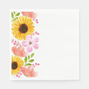 Papier Napkins-Floral Print Serviette