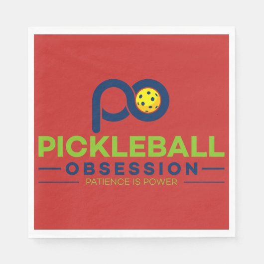 Papier Napkins für das Pickleball besessen! Serviette (Vorderseite)