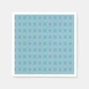Papier Napkins Gemustert in der Blues Serviette