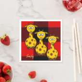 Papier Napkins, Giraffe Serviette (Beispiel)