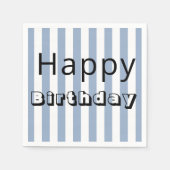 Papier Napkins, glücklich zum Geburtstag, blauer S Serviette (Vorderseite)