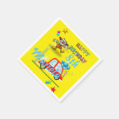 Papier Napkins, glücklich zum Geburtstag Clownwage Serviette (Ecke)