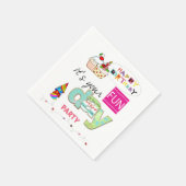 Papier Napkins, glücklich zum Geburtstag FUN Cupca Serviette (Ecke)