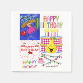 Papier Napkins, glücklich zum Geburtstag Polar Serviette (Vorderseite)