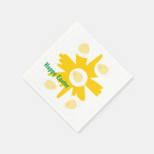 Papier Napkins, glücklicher Ostern Serviette (Ecke)