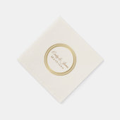 Papier Napkins-Gold Eternale Circle Napkins Serviette (Ecke)