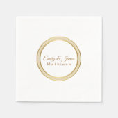 Papier Napkins-Gold Ewiger Kreis Serviette (Vorderseite)