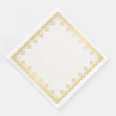 Papier - Napkins-Gold-Grenze Serviette (Ecke)