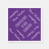 Papier Napkins, Graduationspartei Wiederholung von Serviette (Vorderseite)