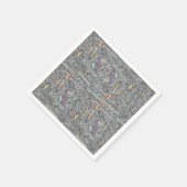 Papier Napkins, Grau Napkins Serviette (Ecke)
