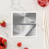 Papier Napkins, grau Serviette (Beispiel)