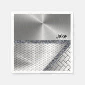 Papier Napkins, grau Serviette (Vorderseite)