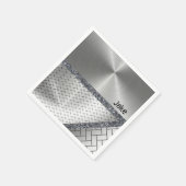 Papier Napkins, grau Serviette (Ecke)