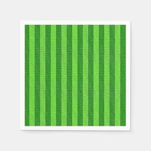 Papier Napkins, Grünstreifen Serviette (Vorderseite)