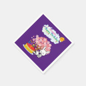 Papier Napkins, Happy Birthday Kaninchen Cake Serviette (Ecke)